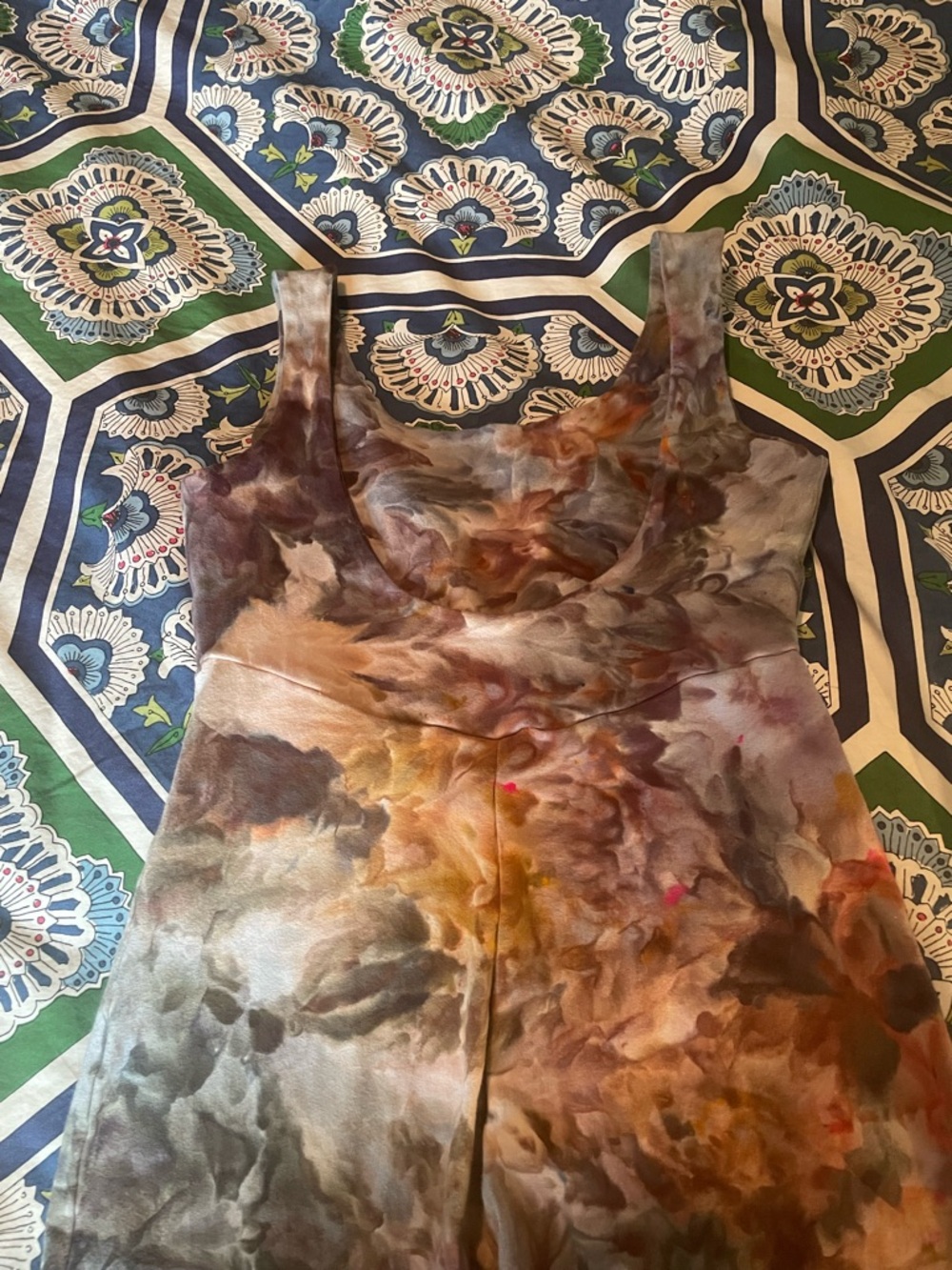 Soleil Catsuit Jumpsuit - Ice Dye Ocean Jasper - Picture 12 of 14